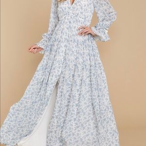 NWT Blue Floral Maxi